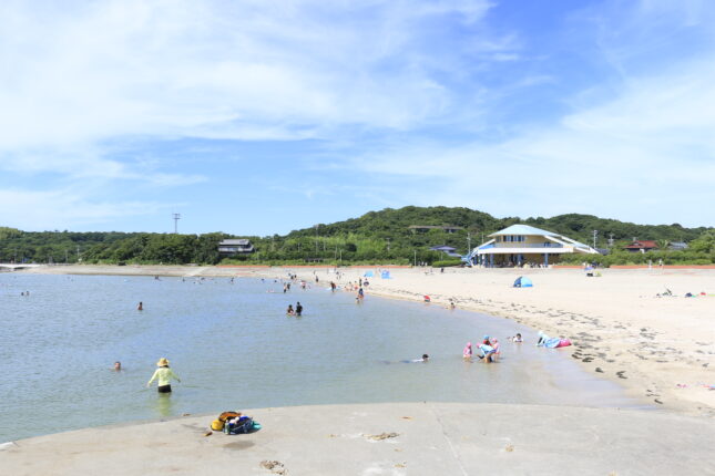 佐久島 大浦海水浴場 海開き